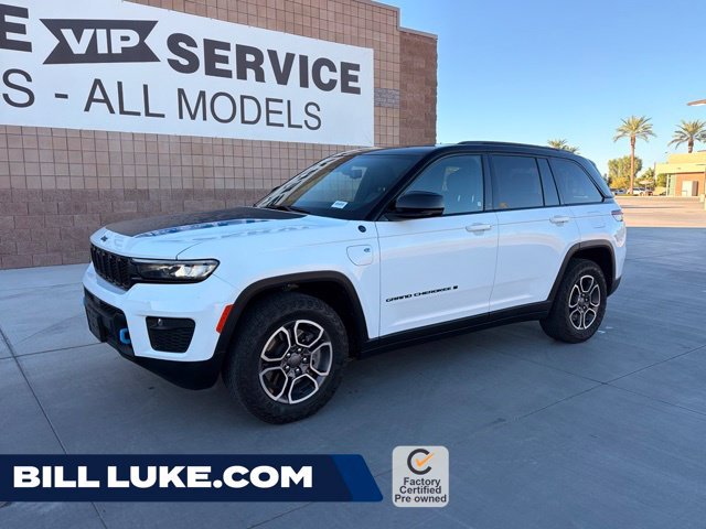 Used 2023 White Jeep Trailhawk 4xe image 1