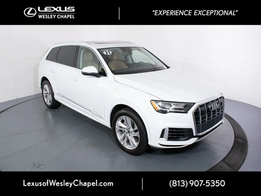 Used 2021 White Audi 55 Premium Plus image 2