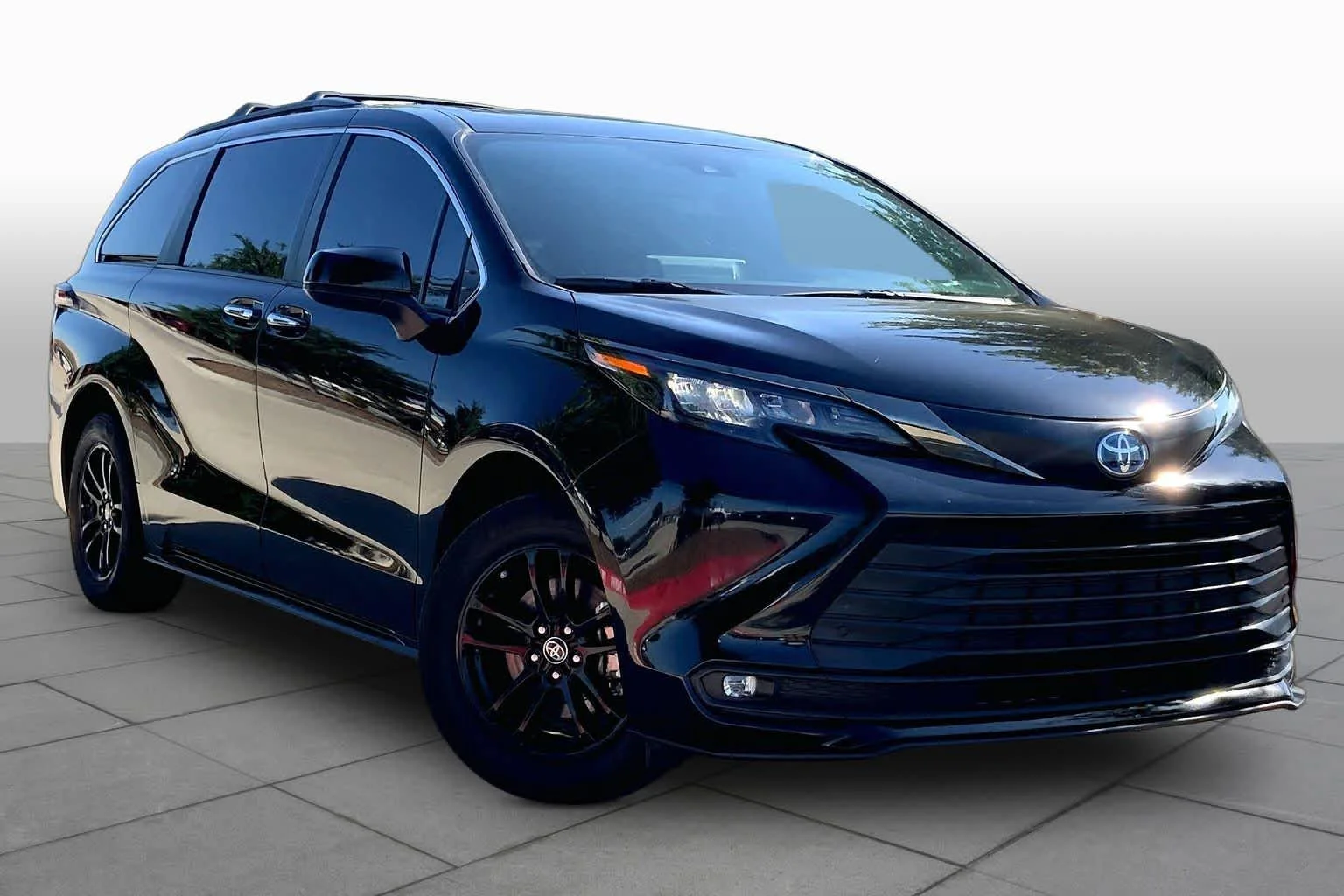Used 2024 Midnight Black Metallic Toyota Woodland Edition image 3