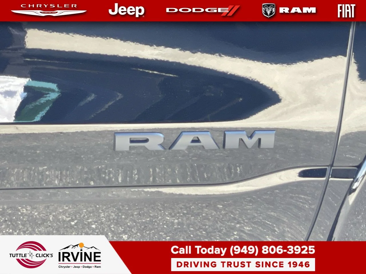 New 2027 Diamond Black Crystal Pearl-Coat Exterior Paint RAM Laramie image 14