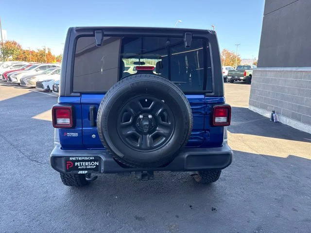 Used 2018 Blue Jeep Unlimited Sport image 6