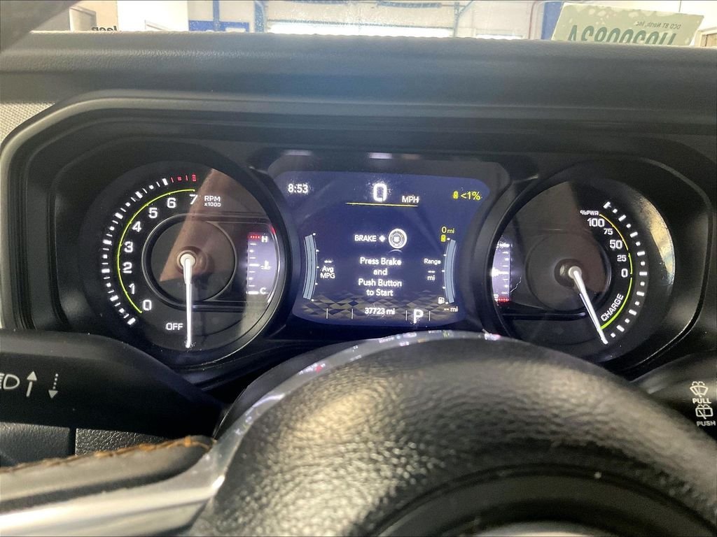 Used 2024 Blue Jeep Sahara 4xe image 24