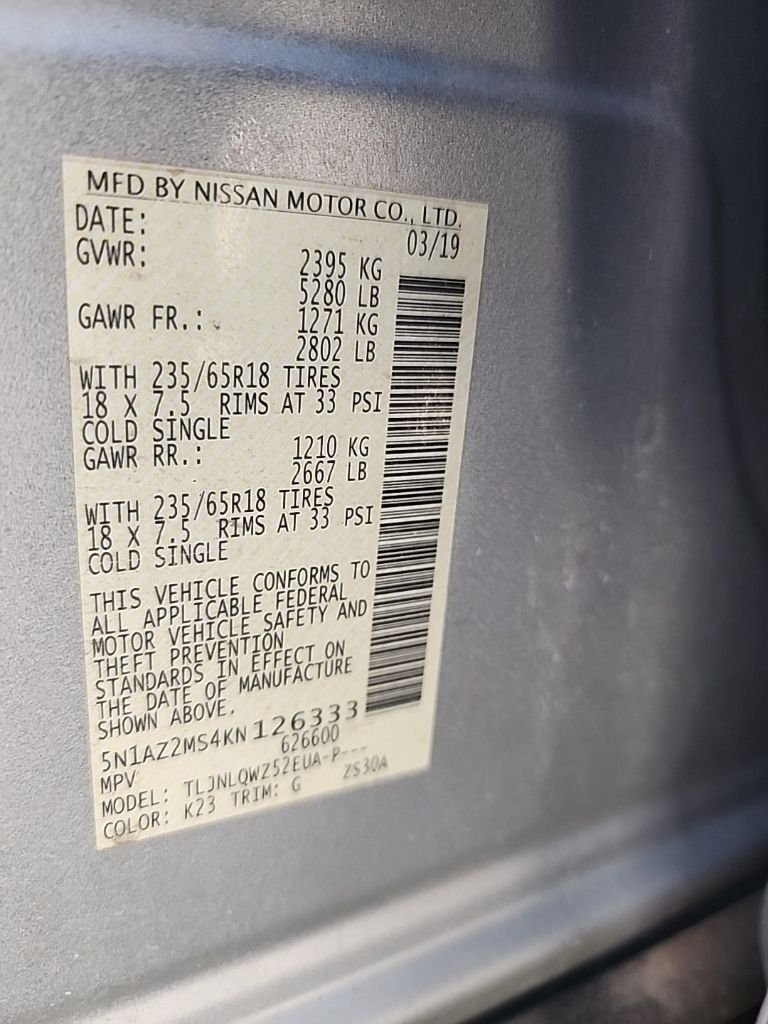 Used 2019 Silver Nissan SV image 12