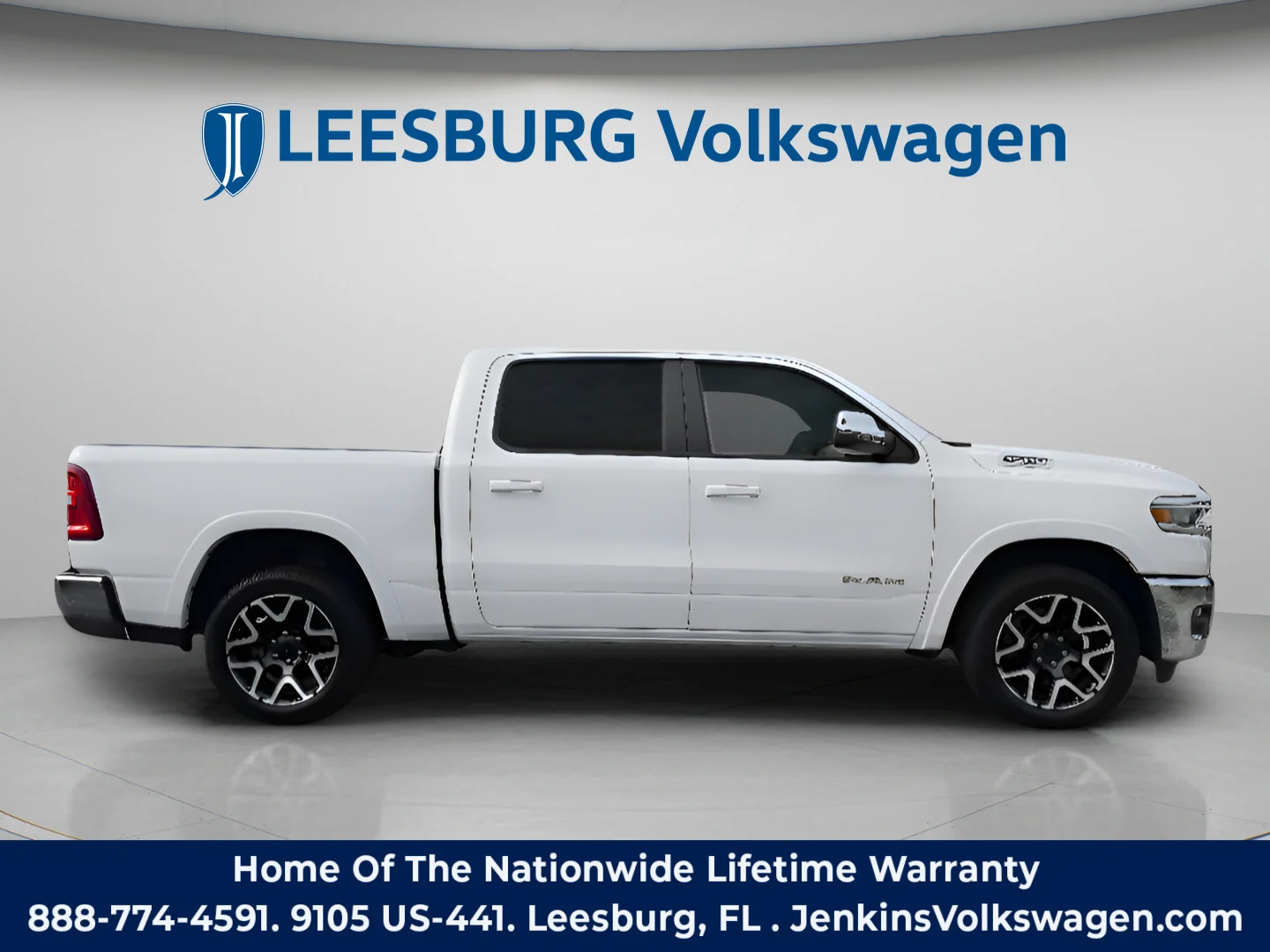 Used 2025 Bright White Clearcoat Ram Laramie image 3