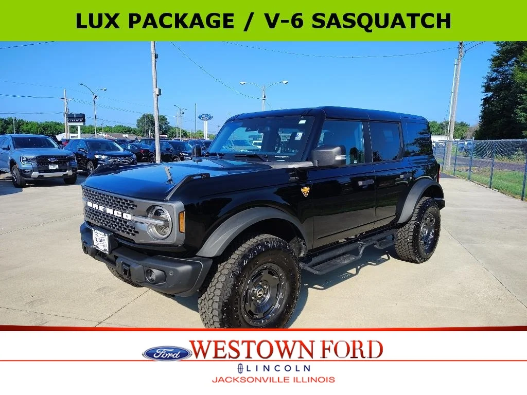 Used 2025 Shadow Black Ford Badlands image 1