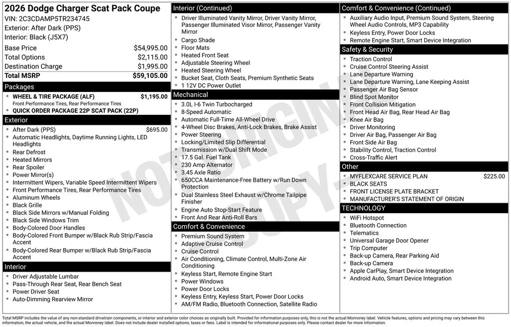 New 2026 After Dark Dodge Scat Pack image 6