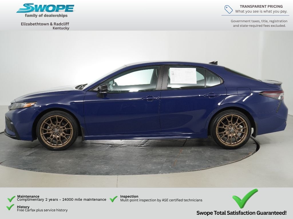 Used 2023 Reservoir Blue Toyota SE Nightshade image 6