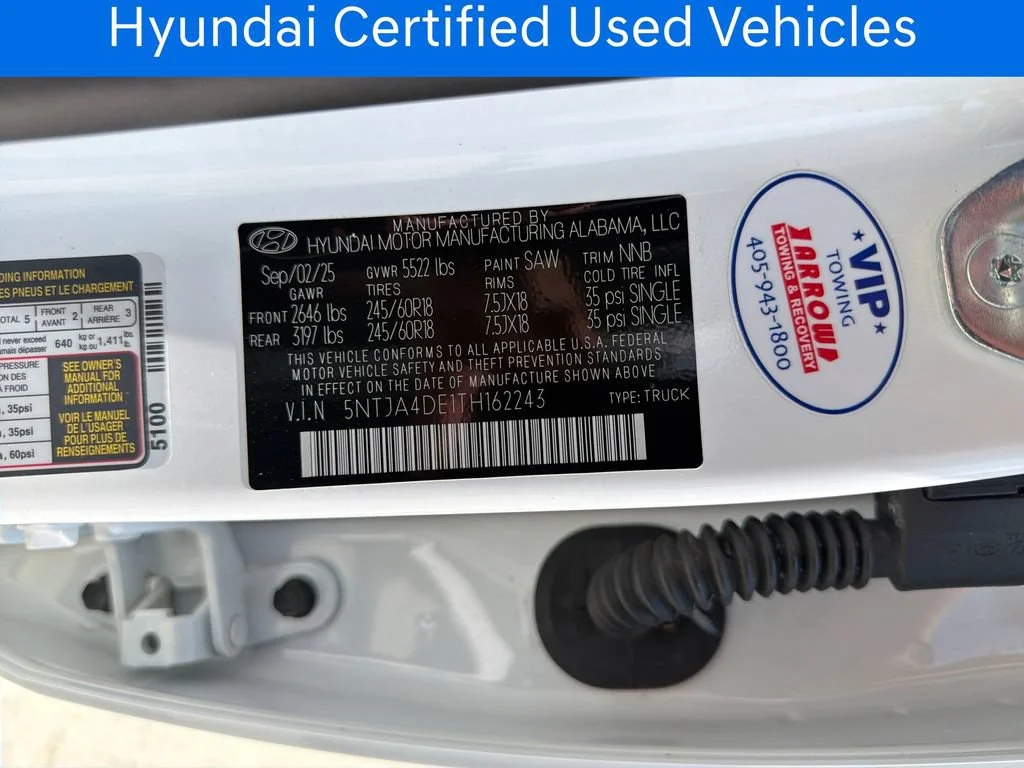 Certified Pre-Owned 2026 Hyundai Santa Cruz SE