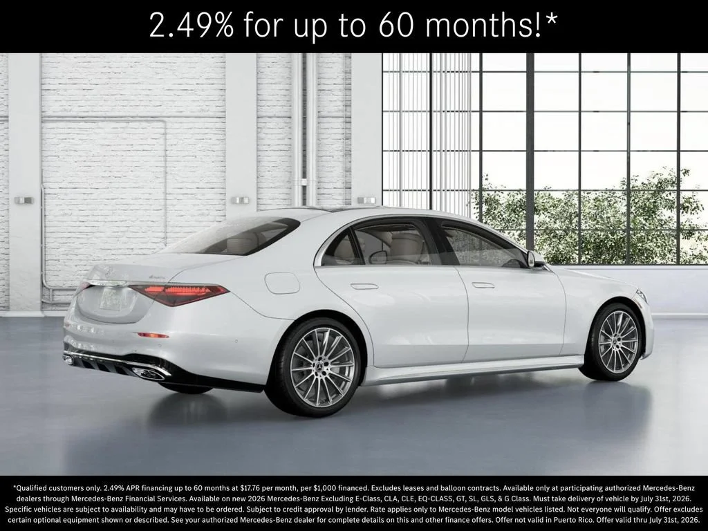 New 2026 MANUFAKTUR Moonlight White Metallic Mercedes-Benz S 500 image 62