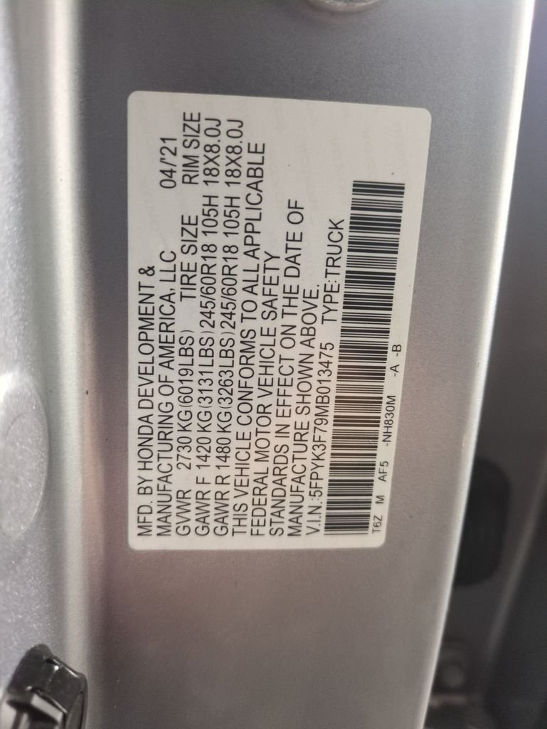 2021 Honda Ridgeline RTL-E - Photo 33