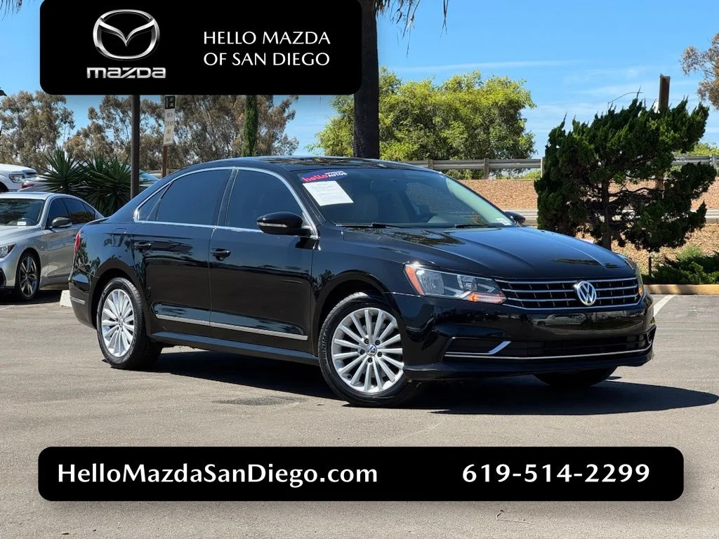 Used 2016 Black Volkswagen 1.8T SE image 1