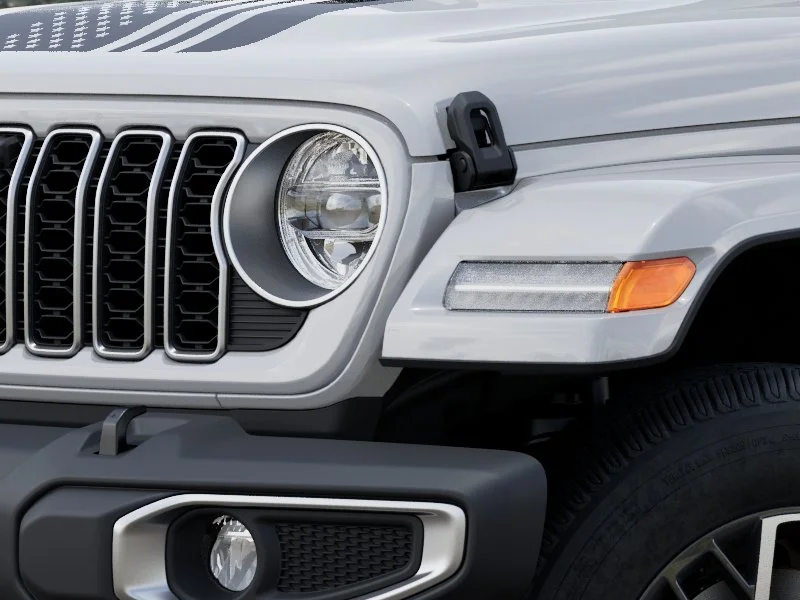 New 2025 Bright White Clear-Coat Exterior Paint Jeep Sahara image 40