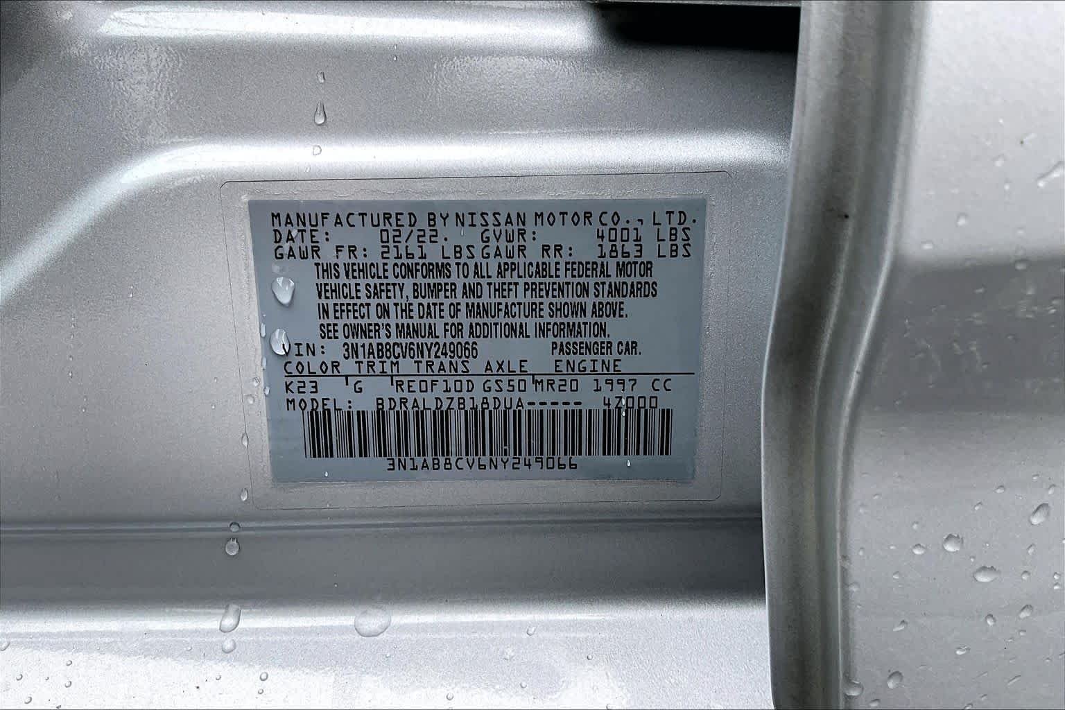 Used 2022 Brilliant Silver Metallic Nissan SV image 36