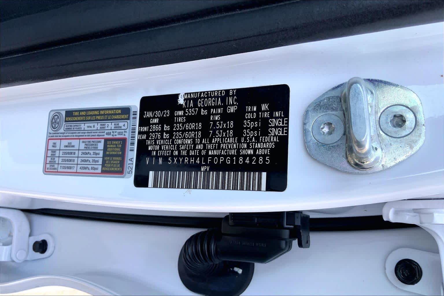 Used 2023 Glacial White Pearl Kia EX image 34