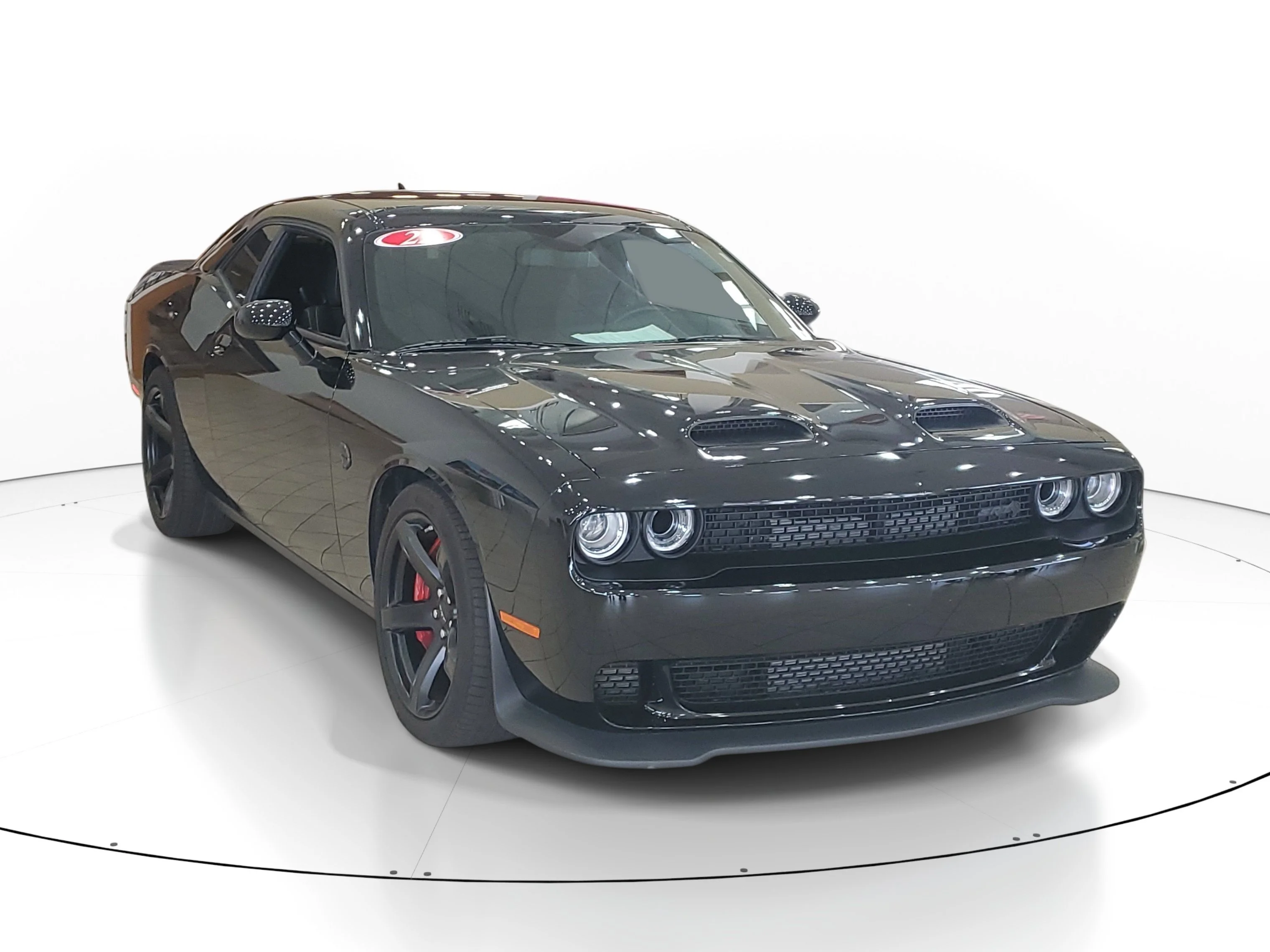 Used 2022 Pitch Black Clearcoat Dodge SRT Hellcat image 1