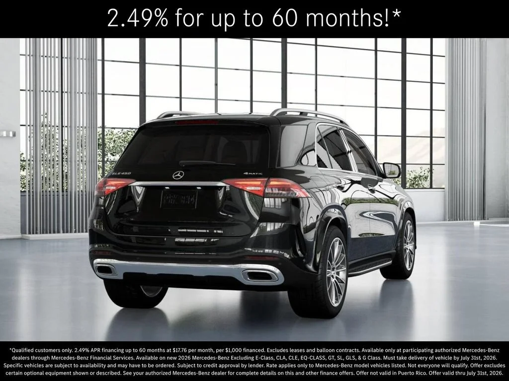 New 2026 Obsidian Black Metallic Mercedes-Benz GLE 450 image 23
