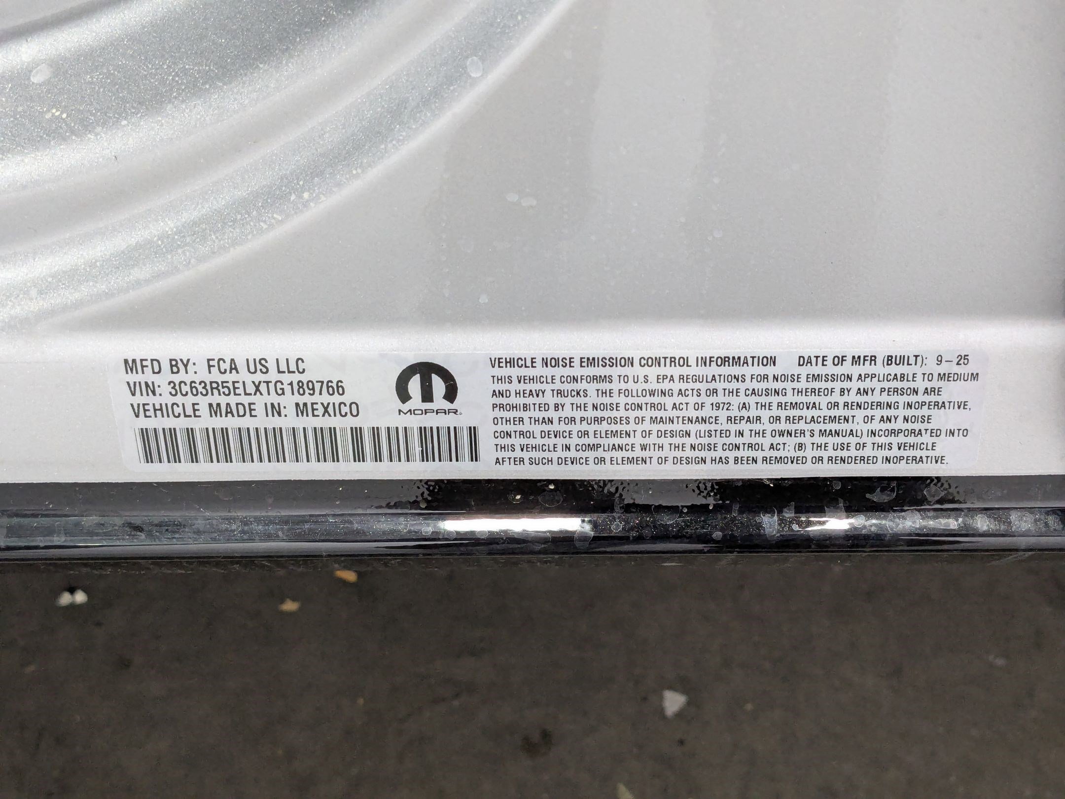 New 2026 Silver-Zynith Exterior Paint RAM Rebel image 19
