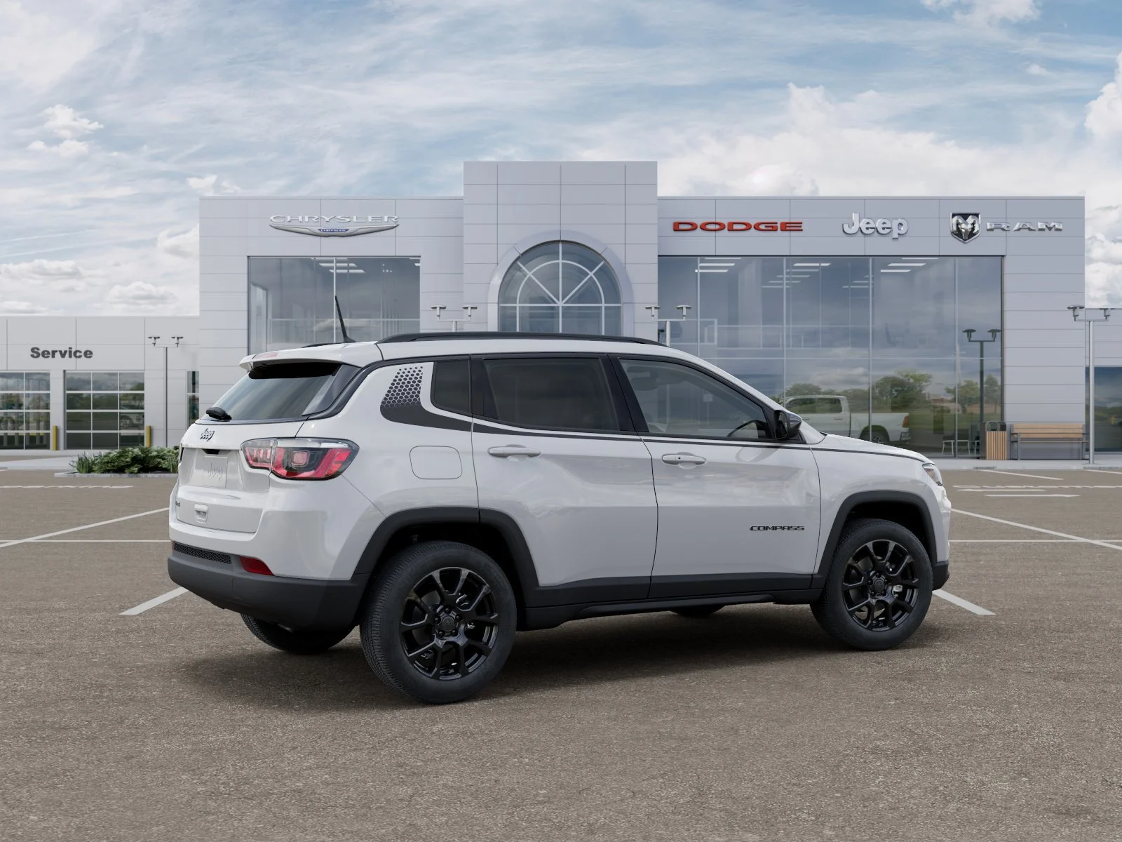 New 2026 Bright White Clear-Coat Exterior Paint Jeep Latitude image 4