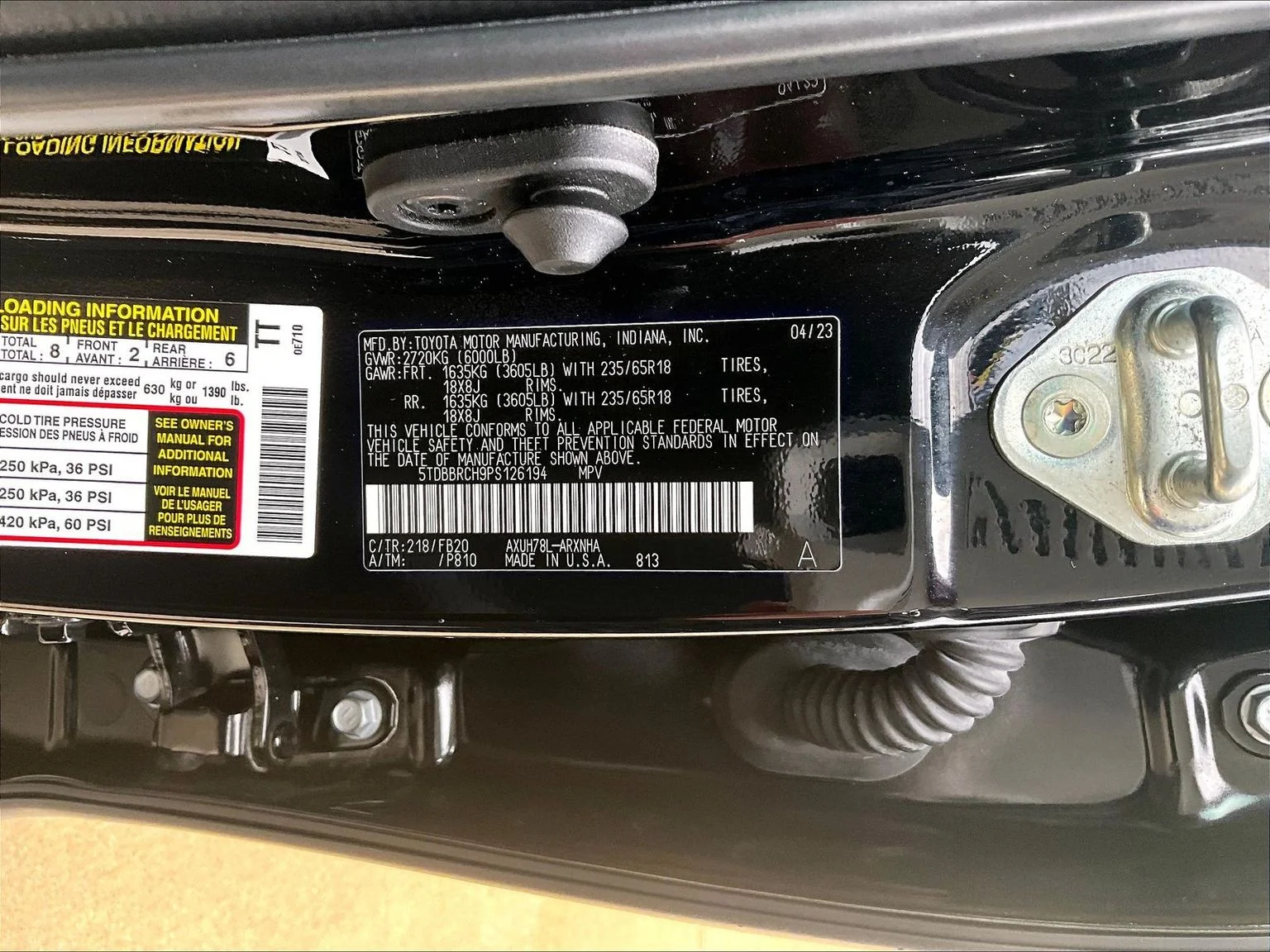 Used 2023 Black Toyota LE image 35