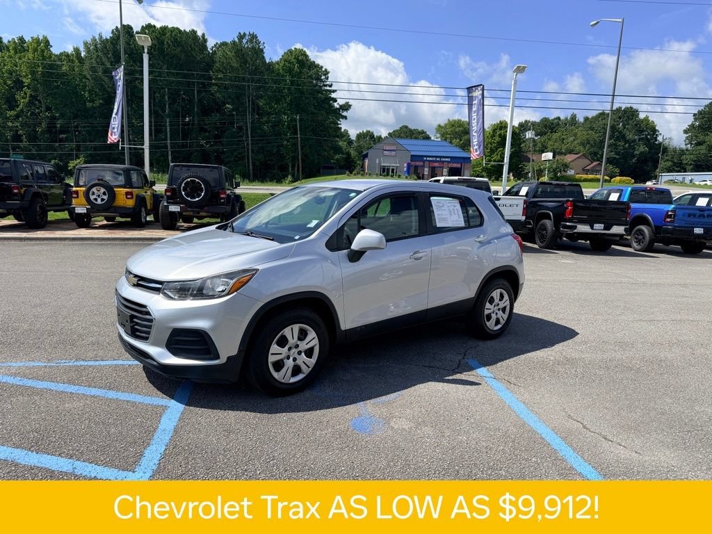 Used 2017 Chevrolet Trax LS with VIN KL7CJKSB1HB237243 for sale in Guntersville, AL
