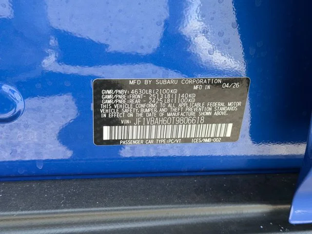 New 2026 WR BLUE PEARL Subaru Premium image 25