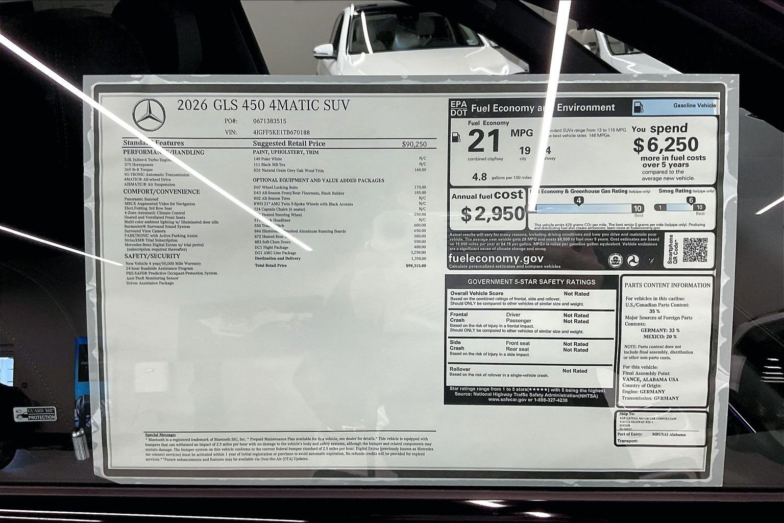 New 2026 Polar White Mercedes-Benz GLS 450 image 28