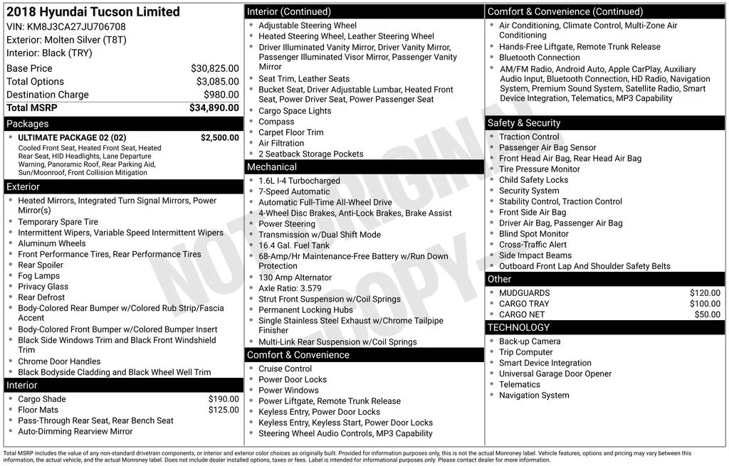 Used 2018 Molten Silver Hyundai Limited image 41