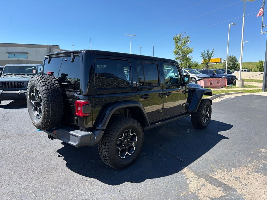 Used 2021 Black Jeep Unlimited Rubicon 4xe image 7