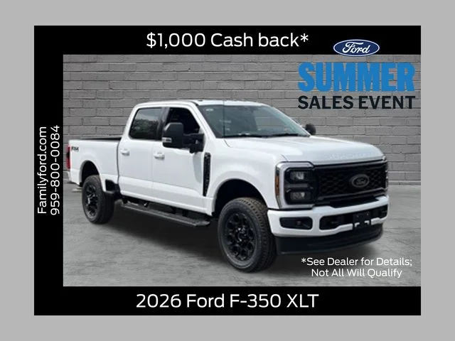 New 2026 Oxford White Ford F-350® XLT image 1