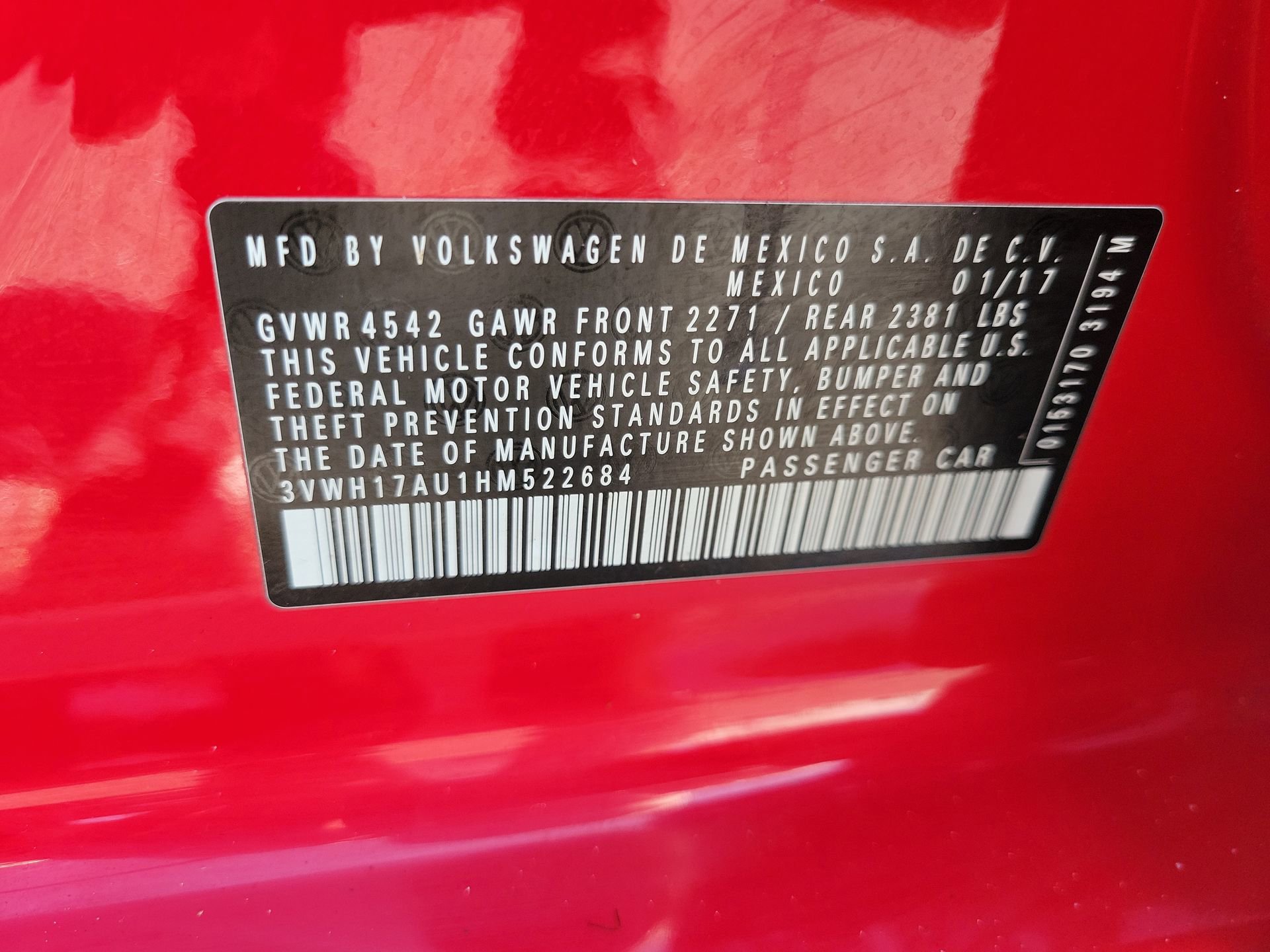Used 2017 Red Volkswagen TSI SE image 38