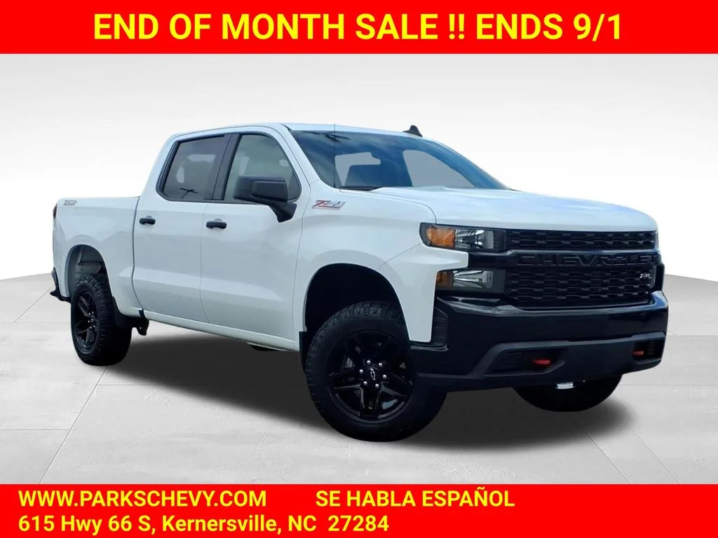 Used 2021 White Chevrolet Custom Trail Boss image 1