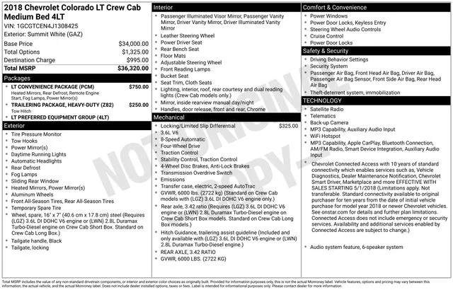 Used 2018 White Chevrolet LT image 6