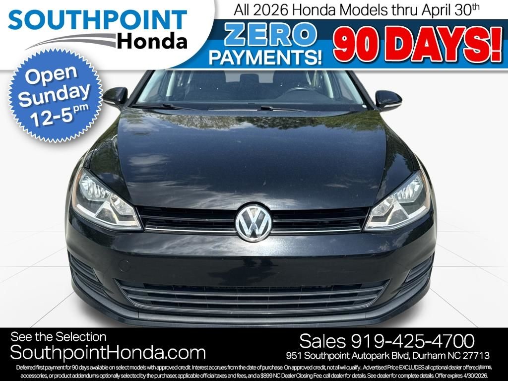 Used 2016 Volkswagen Golf TSI S with VIN 3VW217AU0GM022133 for sale in Durham, NC