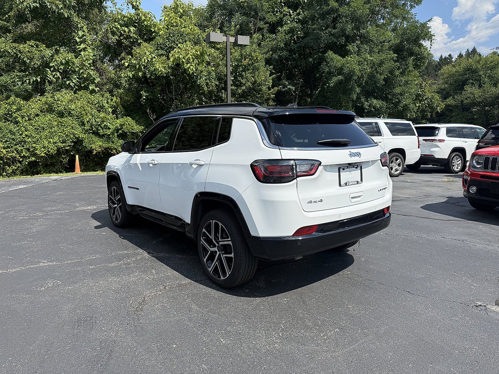 Used 2025 Bright White Clearcoat Jeep Limited image 4