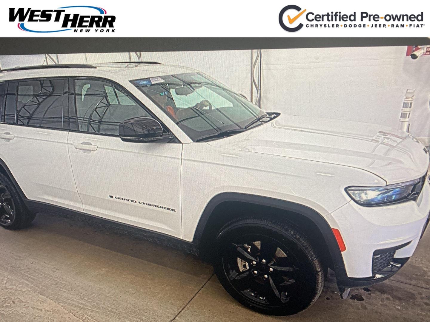 Used 2023 Bright White Clearcoat Jeep Altitude image 1