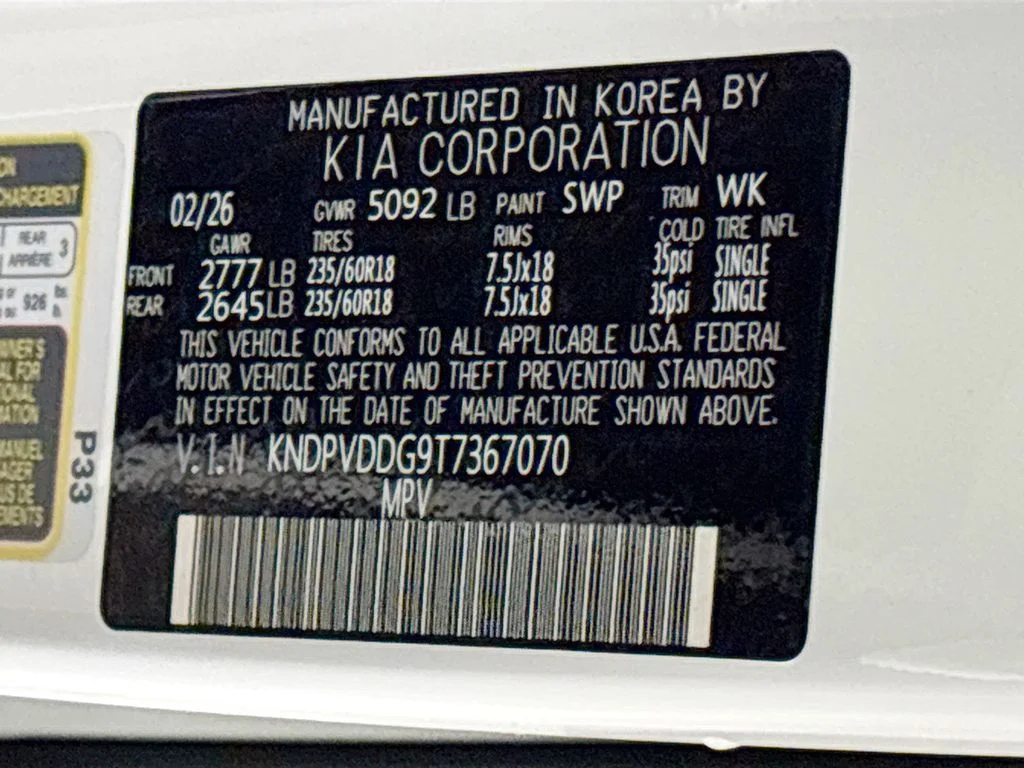 New 2026 Snow White Pearl Kia EX image 24
