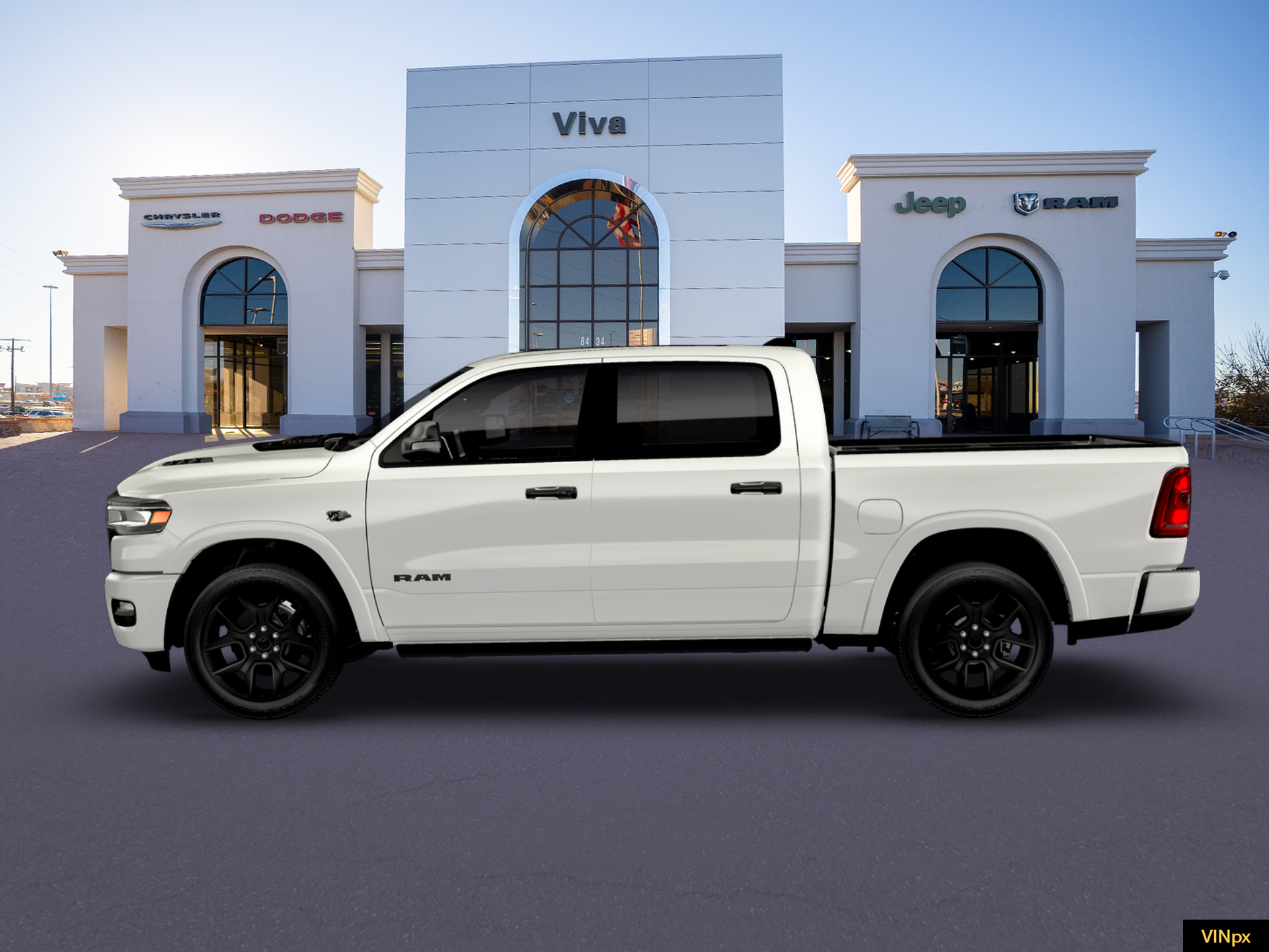 New 2026 Bright White Clear-Coat Exterior Paint RAM Laramie image 15