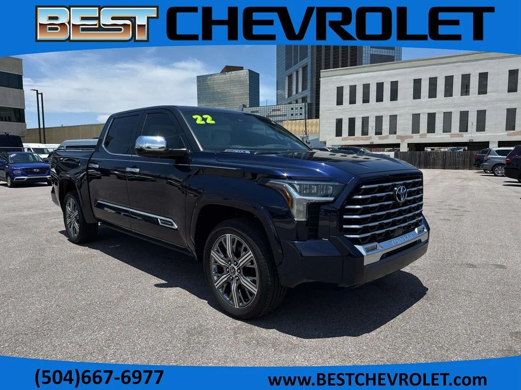 Used 2022 Blue Toyota Capstone image 1