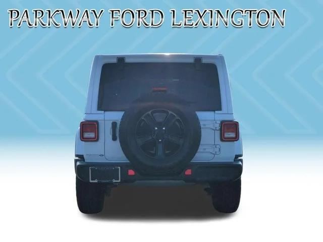 Used 2021 White Jeep Unlimited Sahara Altitude image 4