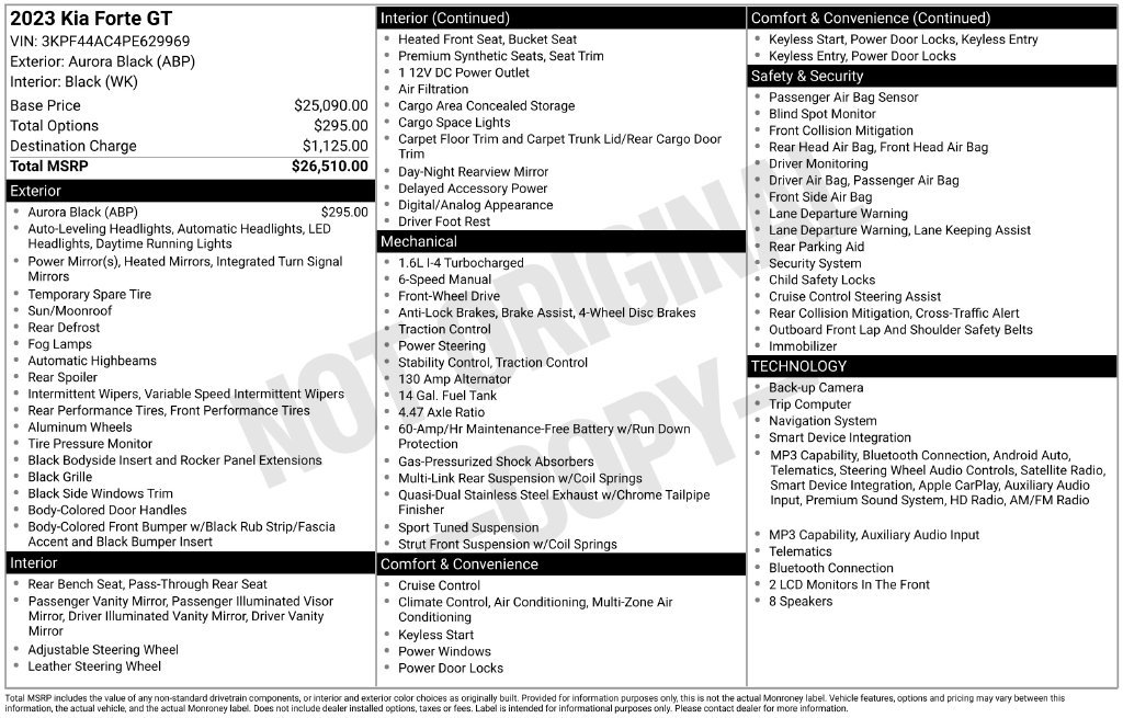 Used 2023 Black Kia GT image 27