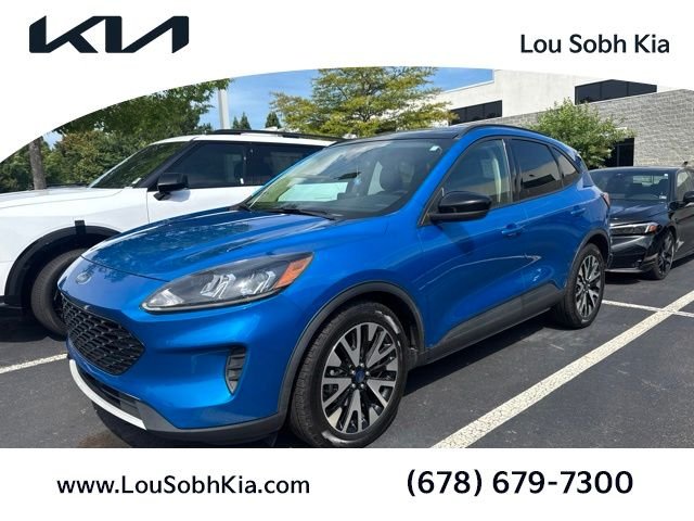 Used 2020 Blue Ford SE Sport Hybrid image 1