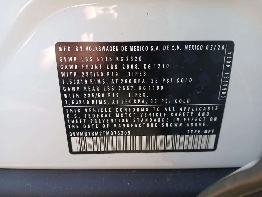 New 2026 White Volkswagen 2.0T SE image 29