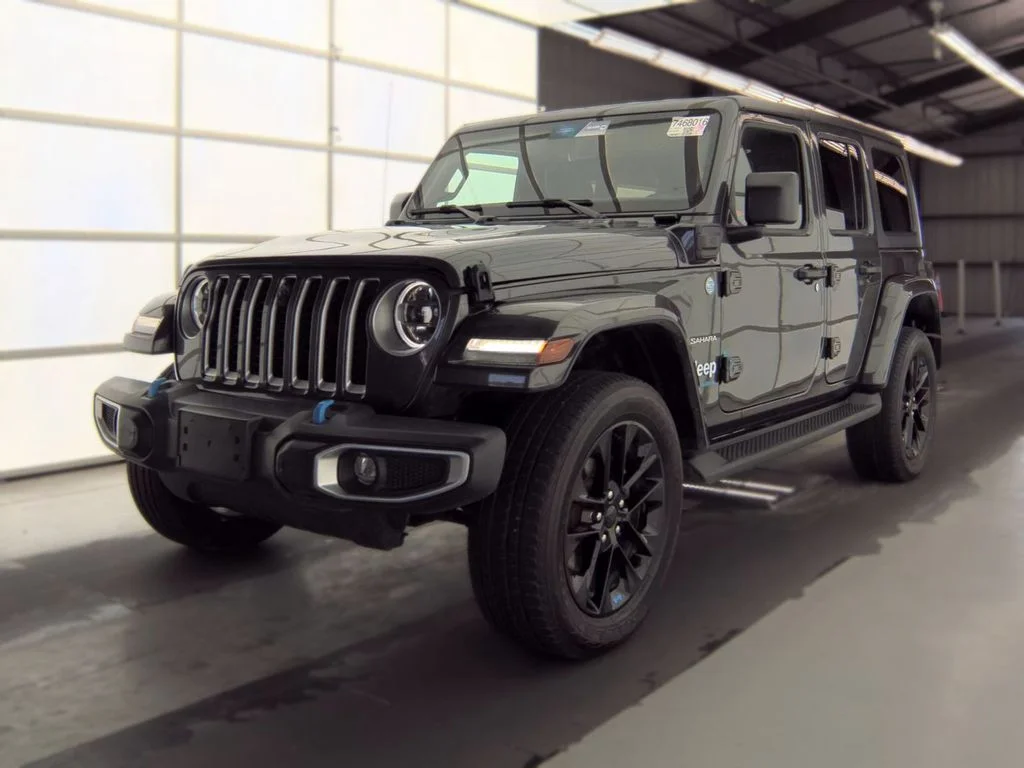 Used 2023 Gray Jeep Sahara 4xe image 1