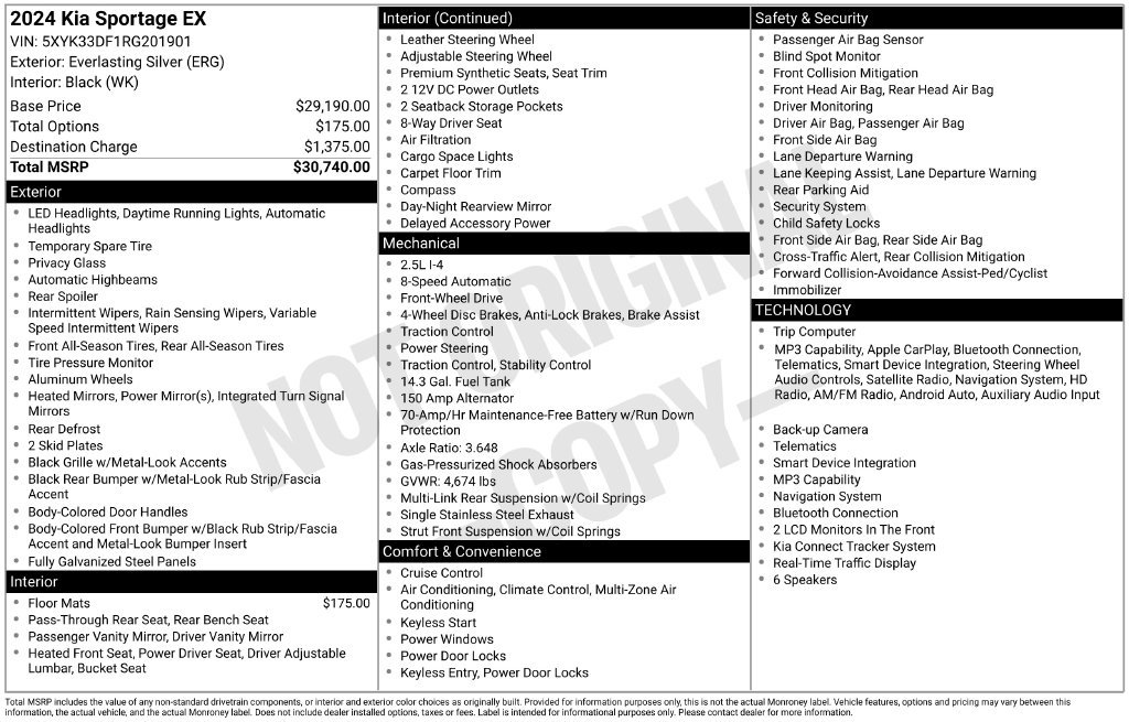 Used 2024 Silver Kia EX image 29