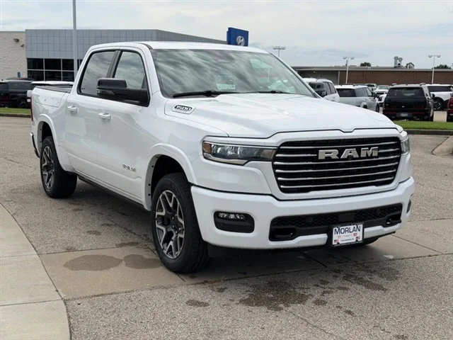 New 2026 Bright White Clear-Coat Exterior Paint RAM Laramie image 3
