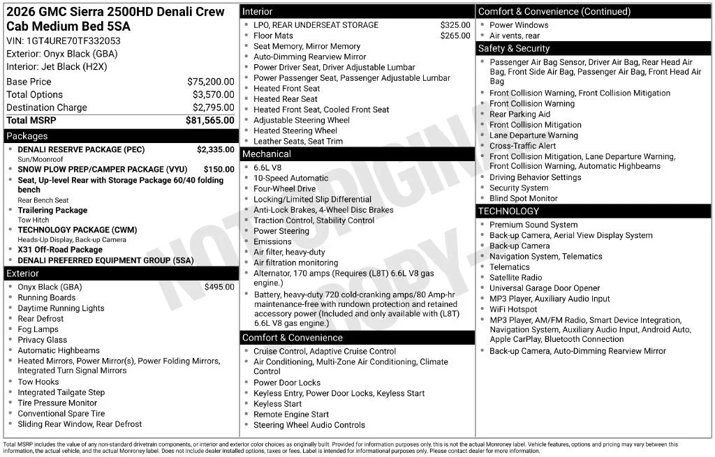 New 2026 Onyx Black GMC Denali image 4