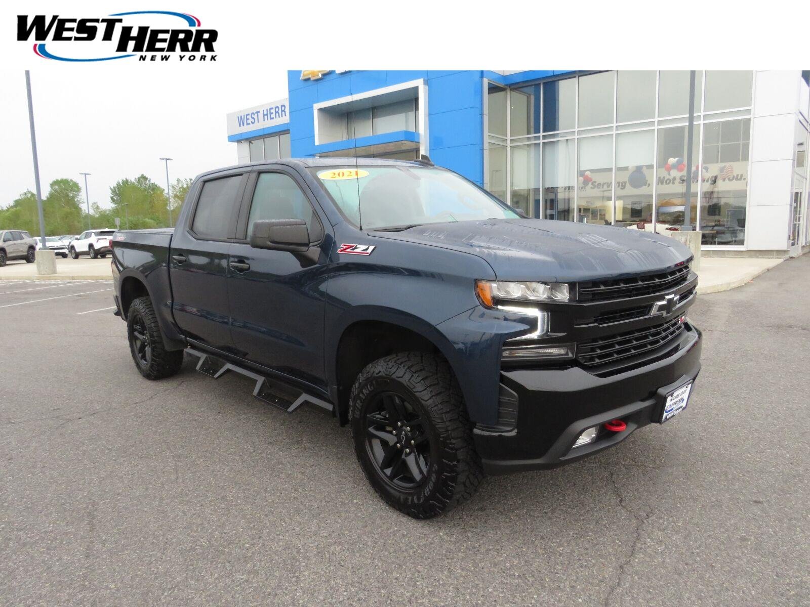Used 2021 Northsky Blue Metallic Chevrolet LT Trail Boss image 1