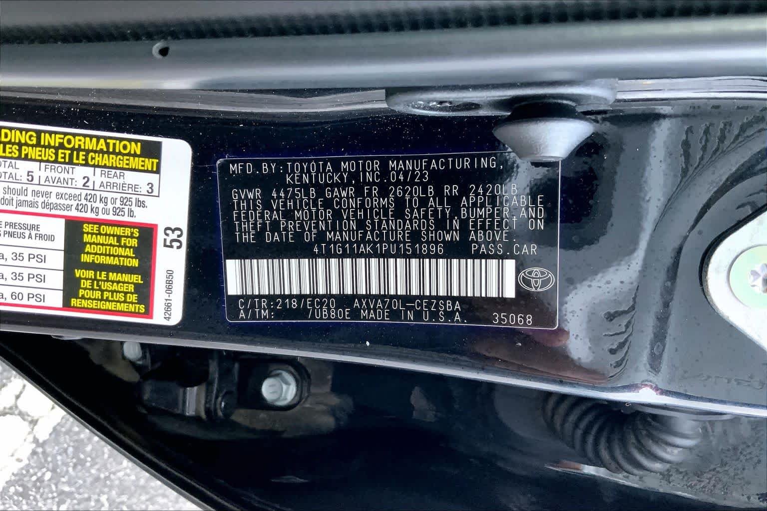 Used 2023 Midnight Black Metallic Toyota SE Nightshade image 30