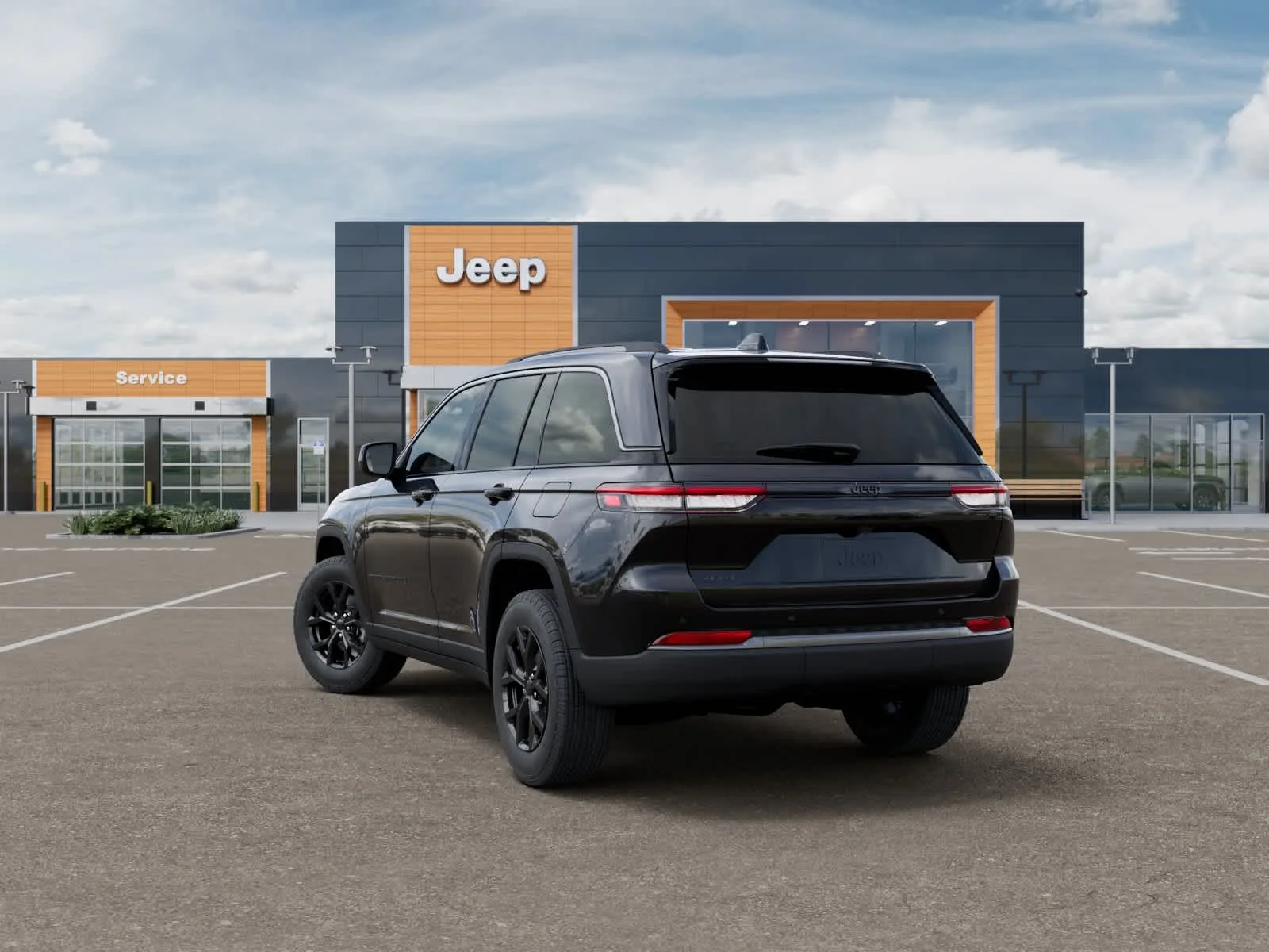 New 2026 Diamond Black Crystal Pearlcoat Jeep Laredo Altitude image 3