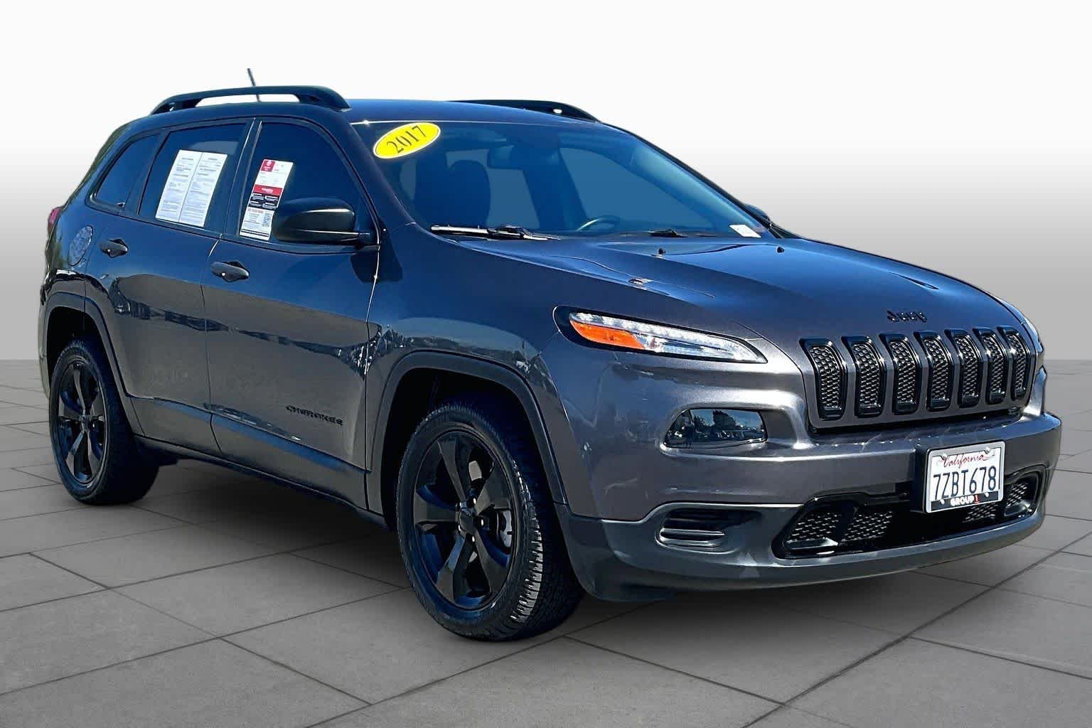Used 2017 Jeep Cherokee Sport Altitude with VIN 1C4PJLAB8HW661412 for sale in Folsom, CA